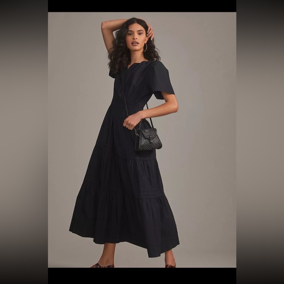 ANTHROPOLOGIE Somerset Maxi Dress EUC - Picture 2 of 7